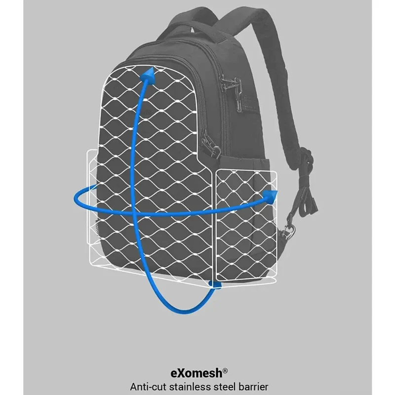 Pacsafe Metrosafe LS350 Anti-Theft 13" Laptop Backpack - Black