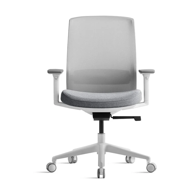 Sabia Willow Pre-Assembled Office Chair Ergonomic Mesh Back With Armrests (White)