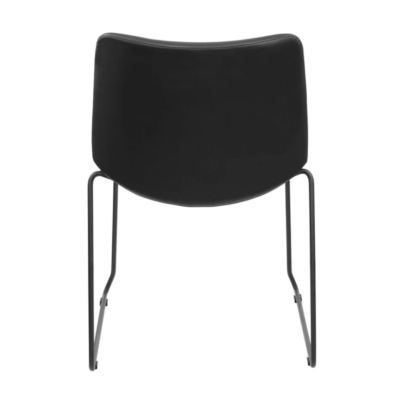 Sabia Arden Pre-Assembled Chair Stackable Office Seating Padded Seat (Black)