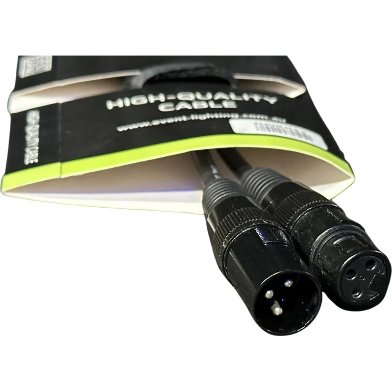Event lighting XLR3M3F1.5 - 3-pin DMX Cable (1.5m)
