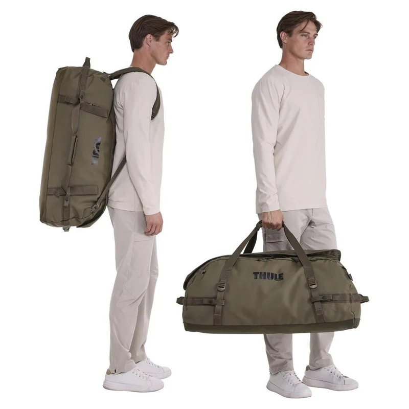 Thule Chasm 90L Duffle Travel Backpack Bag Extra Large in Deep Khaki