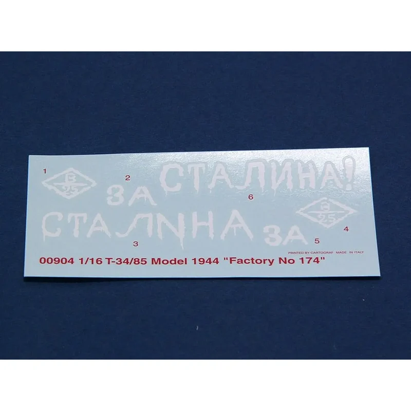 Trumpeter 1/16 Soviet 1944 T-34/85 No.183 Tank Scaled Plastic Model Kit