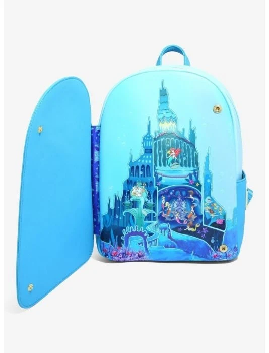 Loungefly Disney The Little Mermaid - Castle Snap Flap US Exclusive Mini Backpack