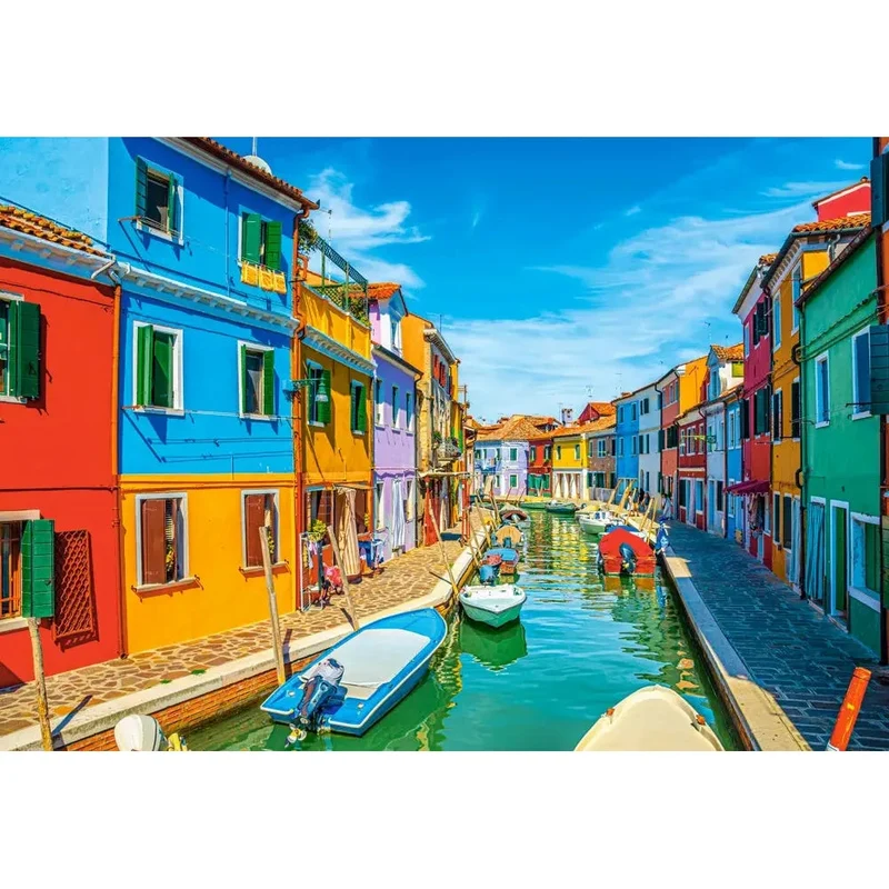 Castorland 1000-Pieces Burano Colors Italy Puzzle