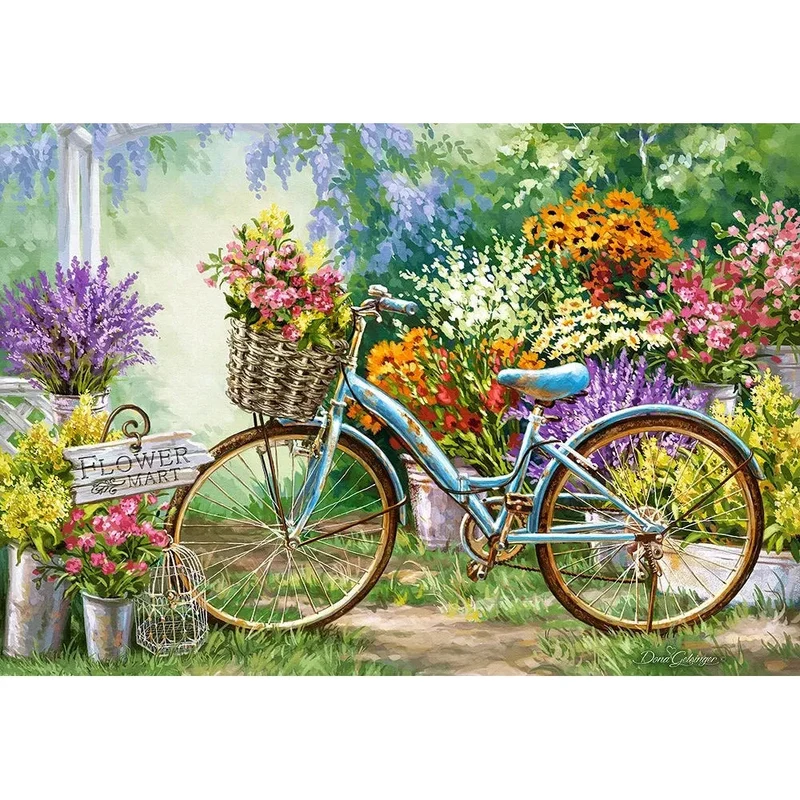 Castorland 1000-Pieces The Flower Mart Puzzle
