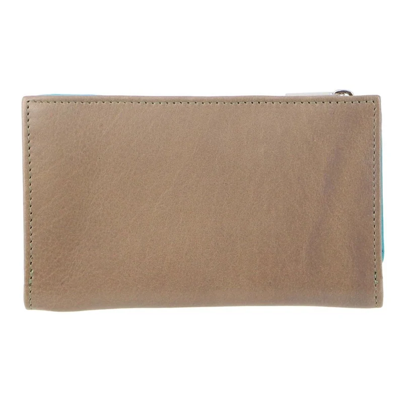 Pierre Cardin Women's Soft Italian Leather Tri-Fold Wallet 19x11cm Turquoise