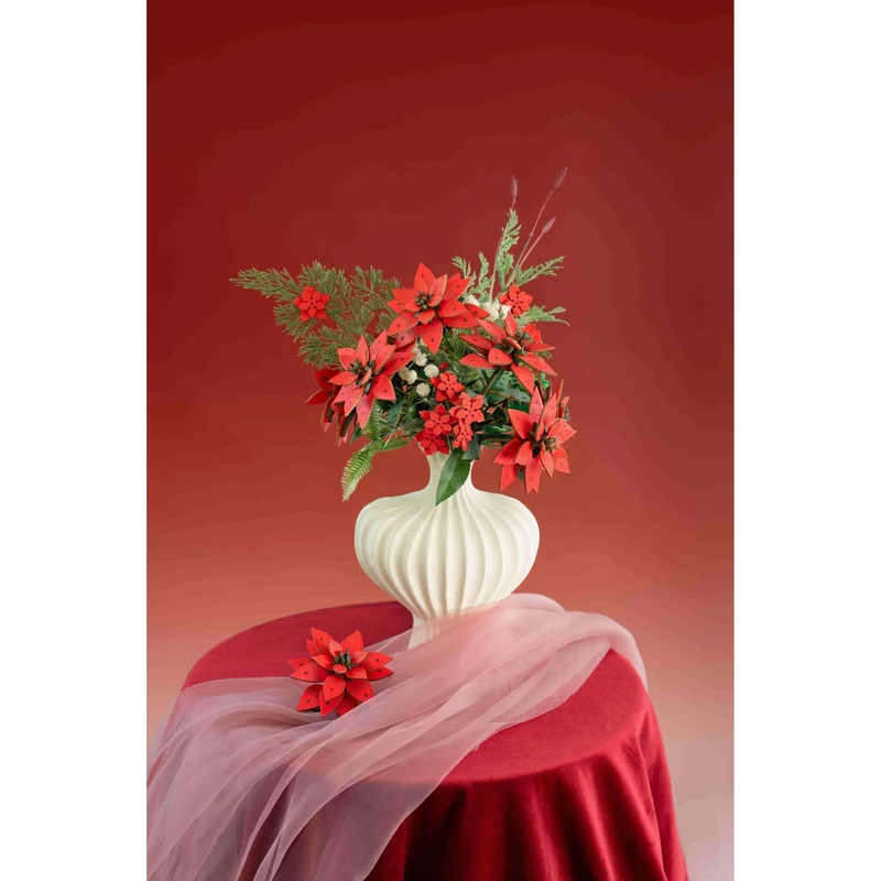 Robotime Wood Bloom Poinsettia