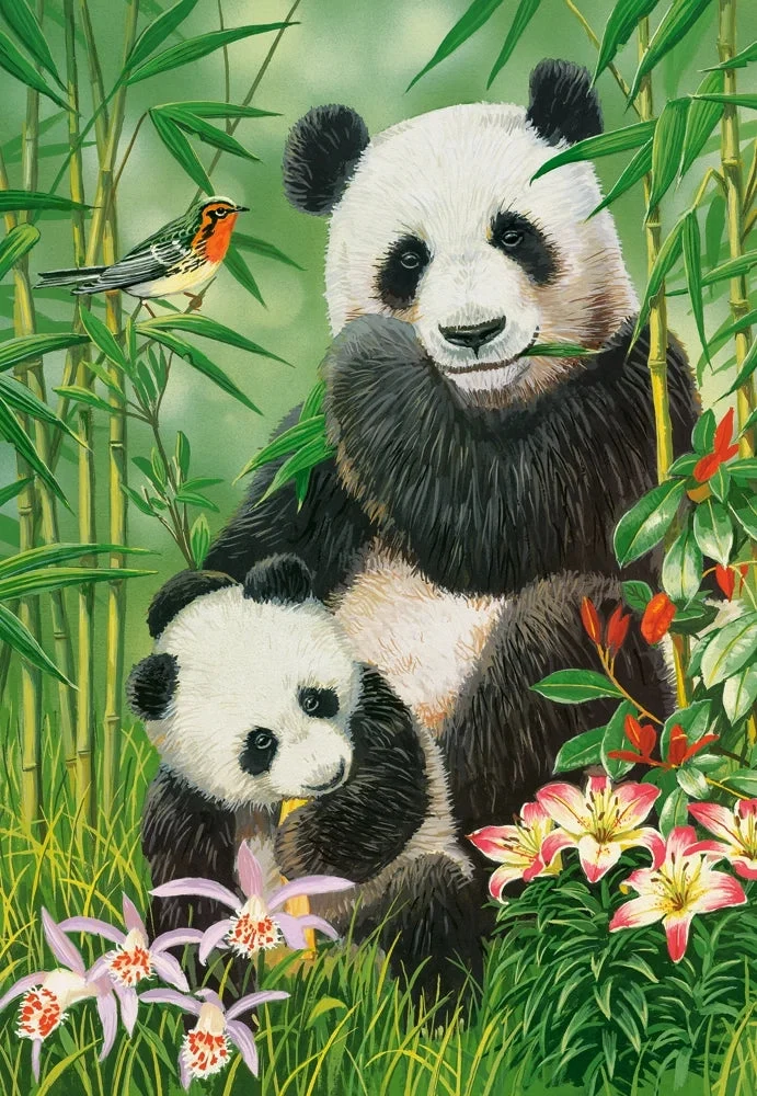 Castorland 1000-Pieces Panda Brunch Puzzle