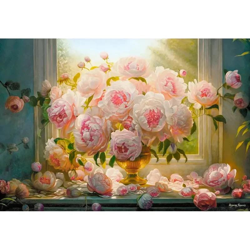 Castorland 1000-Pieces Hot Summer Peonies Art Collection Puzzle