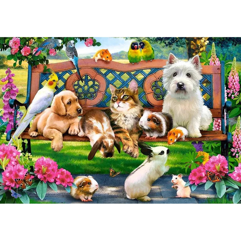 Castorland 1000-Pieces Pets In The Park Puzzle