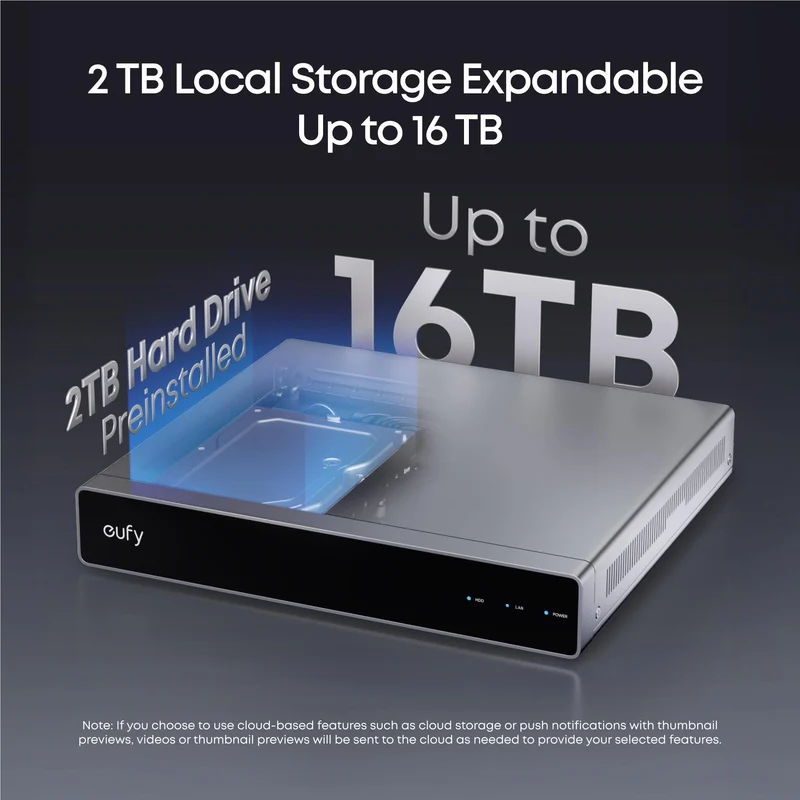 eufy E41 NVR POE 24/7 Security System [4 x Turret Cameras]