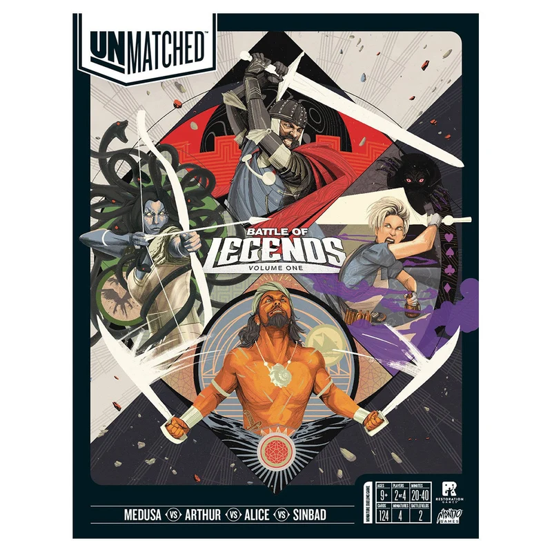 Restoration Games Unmatched Battle Of Legends Vol. 1