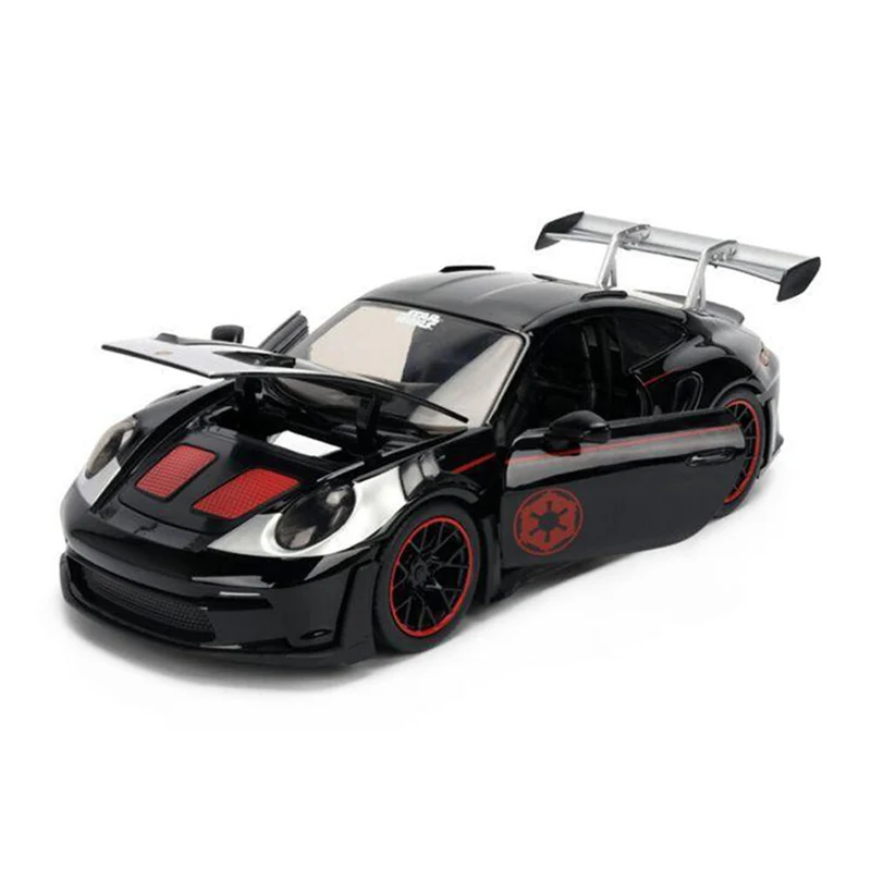 Jada 1:24 Star Wars Porsche 911 GT3 RS 992 With Darth Vade Figure Diecast Car