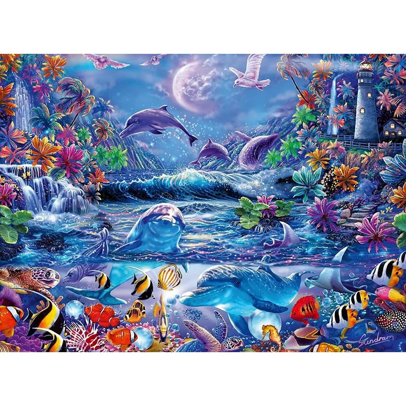Ravensburger 500-Pieces Moonlit Magic Starline Puzzle