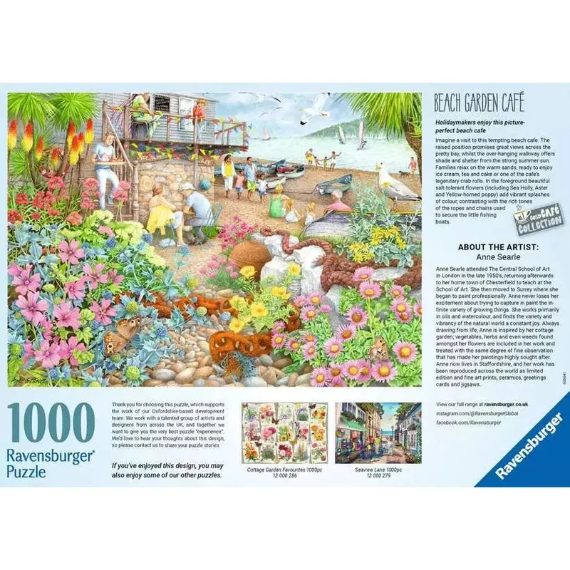 Ravensburger 1000pc Beach Garden Cafe Puzzle