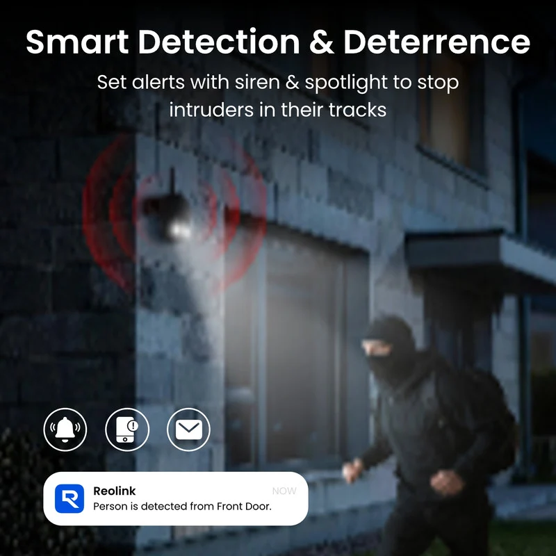 Reolink Argus PT Ultra 4K Pan Tilt Wireless Automatic Tracking Battery Security Camera 2 Pack (Black)