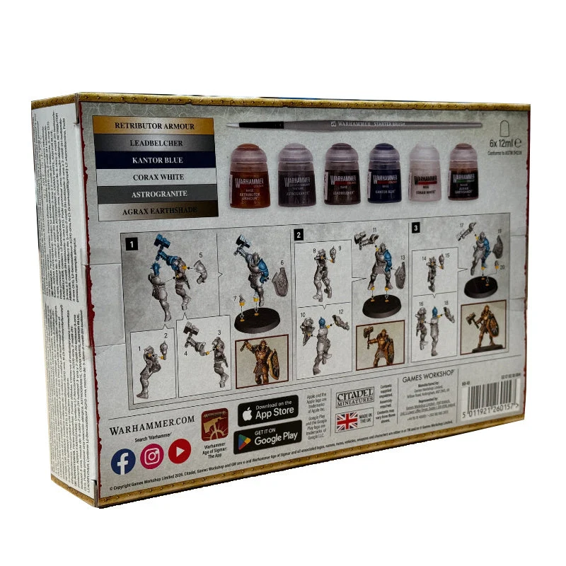 Games Workshop Warhammer Age of Sigmar Stormcast Eternals Paint Set
