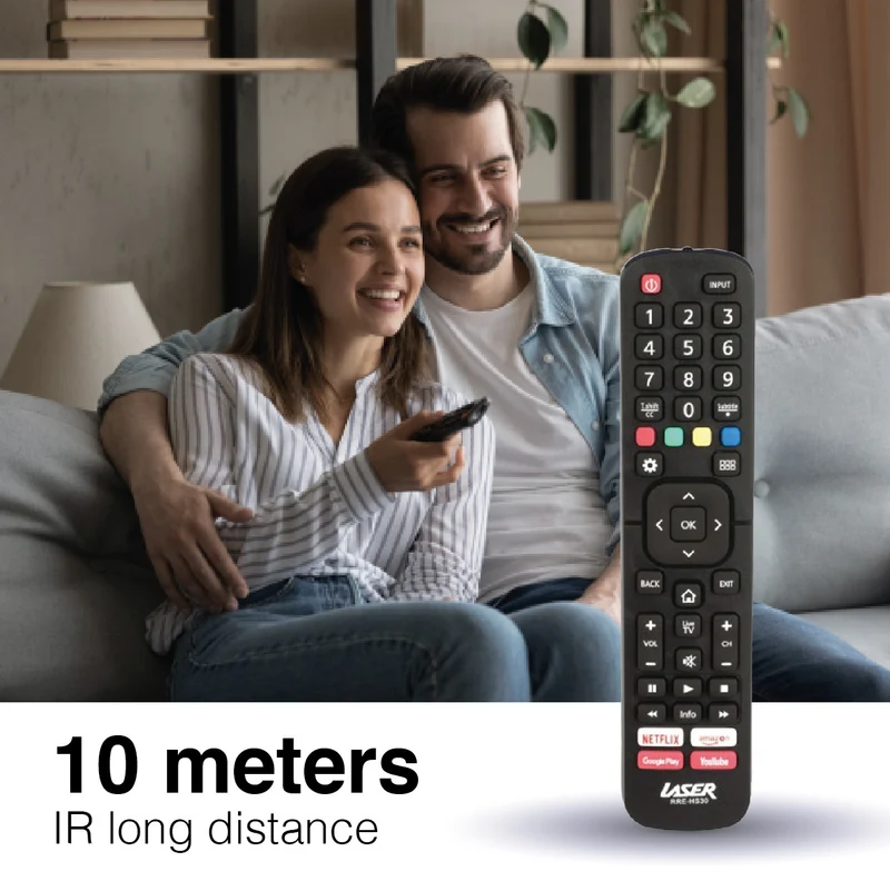 Laser Hisense Replacement TV Remote (No Setup)