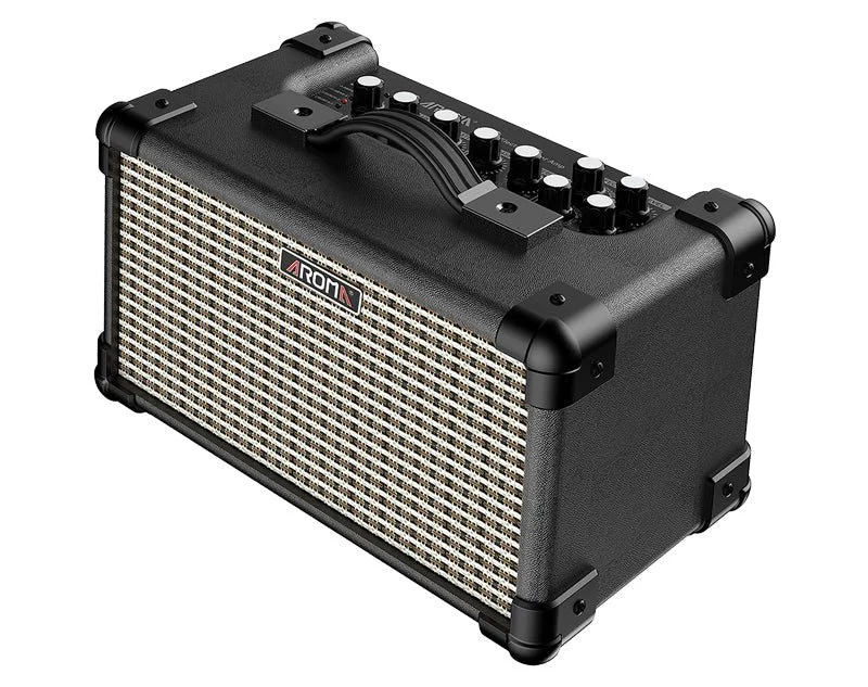 Aroma 15W Portable Guitar Amplifier (Black)