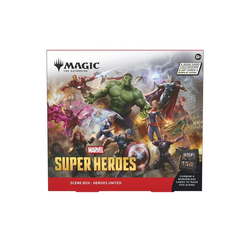 Wizards Of The Coast Magic the Gathering Marvel Super Heroes Scene Box 4 Scene Boxes Per Display