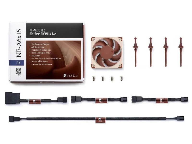 Noctua 60mm 3500 RPM 3-Pin Case Fan (NF-A6X15-FLX)