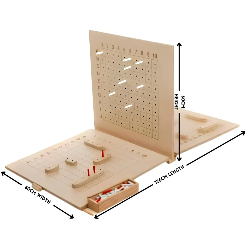 Jenjo Games Wooden Giant Ships Game w/Carry Bag