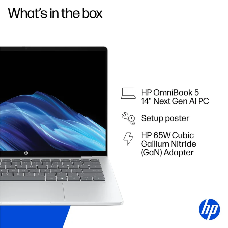 HP OmniBook 5 14" WUXGA OLED Touch Copilot+ AI PC Laptop (Snapdragon X1/512GB/16GB)[Ex-Display]