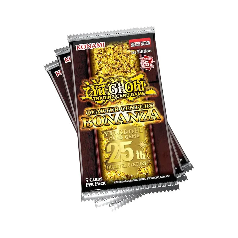Konami YuGiOh! Quarter Century Bonanza 3-Booster Tuckbox
