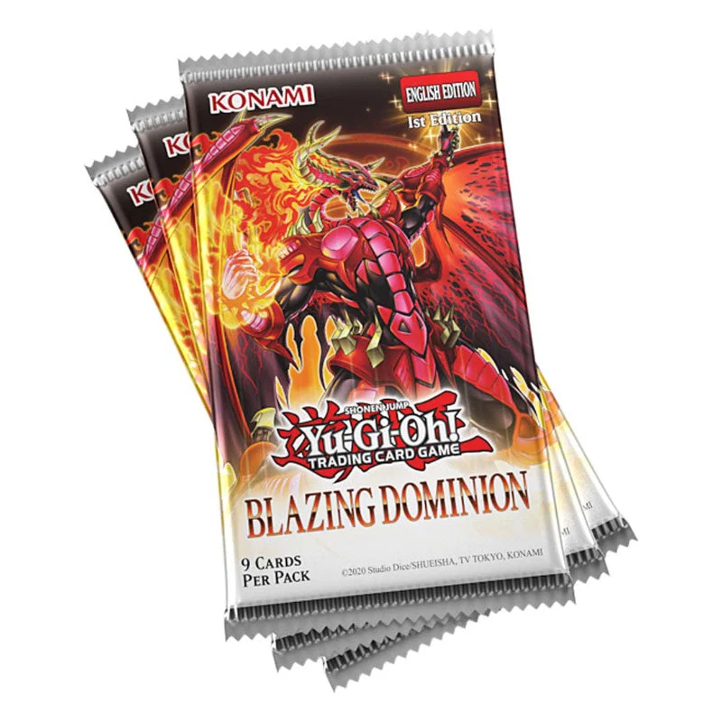 Konami YuGiOh! Blazing Dominion 3-Booster Tuckbox