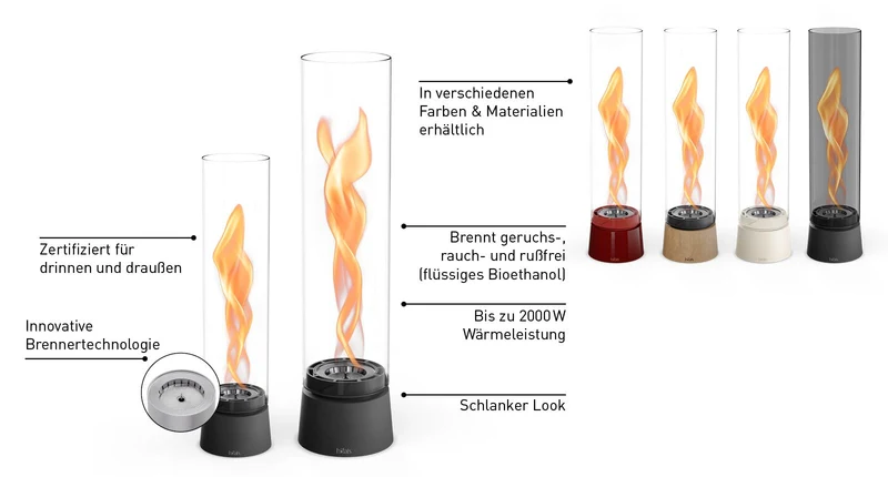 Spin Air 900 Tischfeuer - Eiche