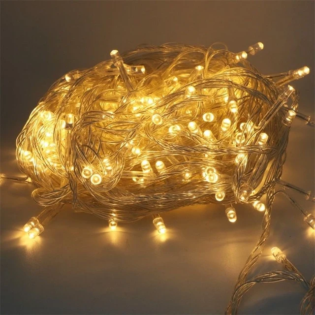 Christmas Outdoor Lighting 20/30/50/100M LED Street Garland Fairy String Lights Decor For Garden Park Entrance 8 change Luminous