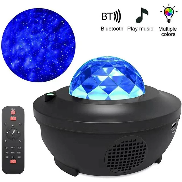 Colorful Starry Sky Galaxy Projector Blueteeth USB Voice Control Music Player LED Night Light USB Charging Projection Lamp Gift