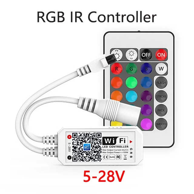 Magic Home 5V~24V RGB Wifi Controller RGBW RGBWW WiFi Led controller 12V For 5050 2835 5630 3528 led strip