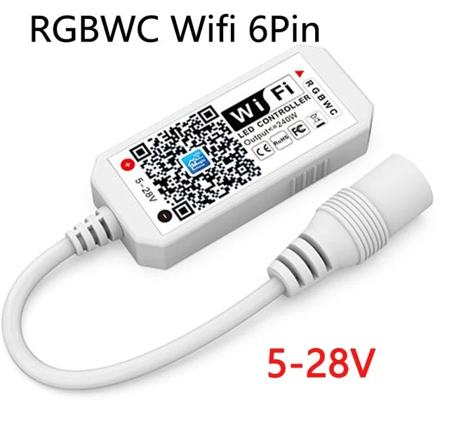 Magic Home 5V~24V RGB Wifi Controller RGBW RGBWW WiFi Led controller 12V For 5050 2835 5630 3528 led strip