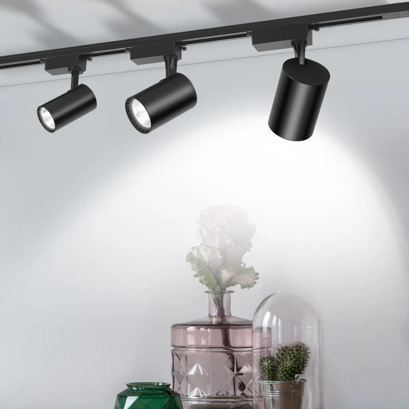 LED Track Light 12W 20W 30W COB Track Lights Rail Spotlight Lamp Aluminum Track Rail Fixture Shop Window display lighting 220V