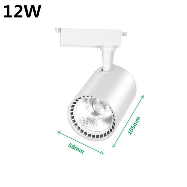 LED Track Light 12W 20W 30W COB Track Lights Rail Spotlight Lamp Aluminum Track Rail Fixture Shop Window display lighting 220V