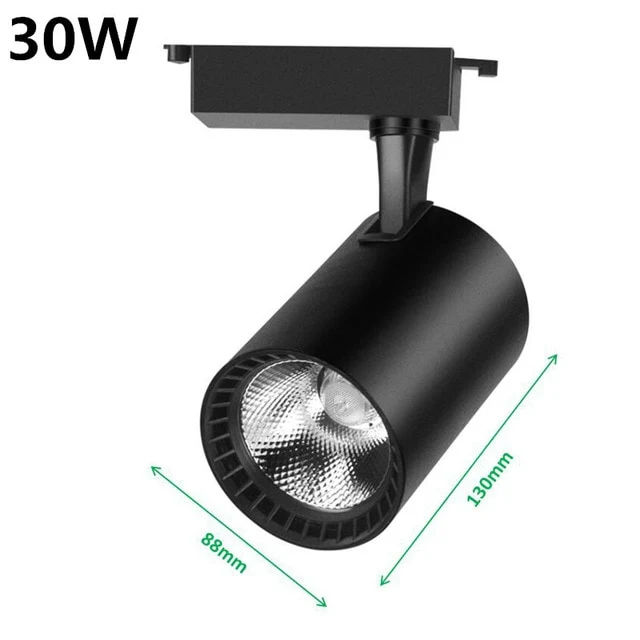 LED Track Light 12W 20W 30W COB Track Lights Rail Spotlight Lamp Aluminum Track Rail Fixture Shop Window display lighting 220V