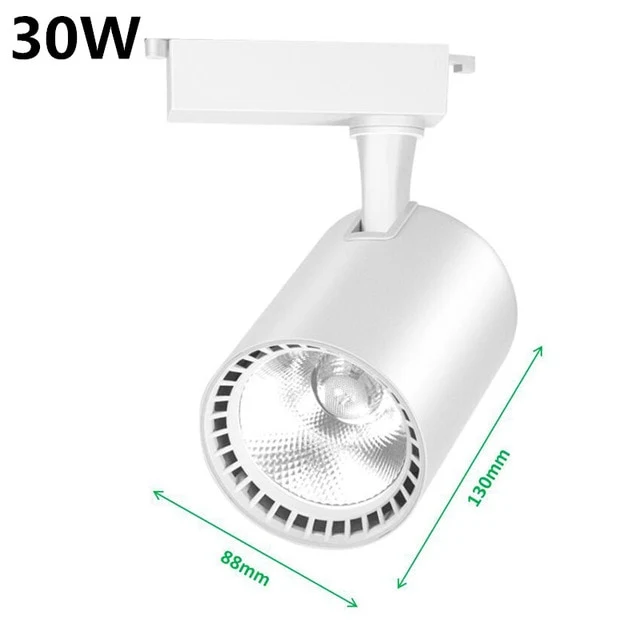 LED Track Light 12W 20W 30W COB Track Lights Rail Spotlight Lamp Aluminum Track Rail Fixture Shop Window display lighting 220V