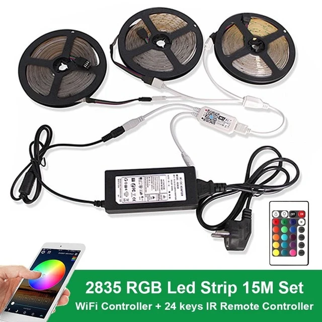 12V DC Bluetooth LED lamp Strip 2835 SMD RGB Tape LED Under Cabinet light Living Room Bedroom Backlight Closet Kitchen lighting