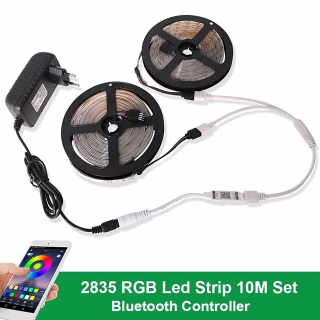 12V DC Bluetooth LED lamp Strip 2835 SMD RGB Tape LED Under Cabinet light Living Room Bedroom Backlight Closet Kitchen lighting