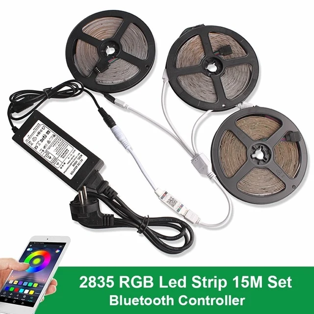 12V DC Bluetooth LED lamp Strip 2835 SMD RGB Tape LED Under Cabinet light Living Room Bedroom Backlight Closet Kitchen lighting