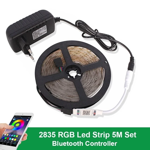 12V DC Bluetooth LED lamp Strip 2835 SMD RGB Tape LED Under Cabinet light Living Room Bedroom Backlight Closet Kitchen lighting