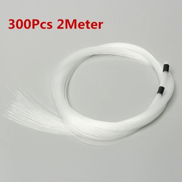 16W RGBW LED Fiber Optic Starry Sky 2m*0.75mm 150Pcs/200pcs/300pcs Optical Fiber Lighting Decoracion with Remote