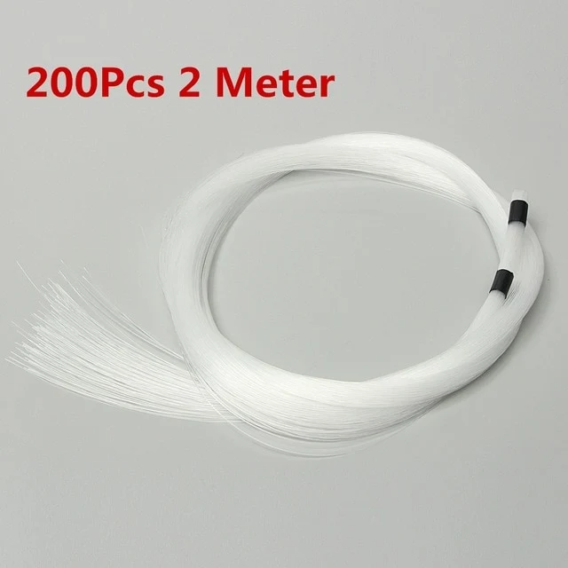 16W RGBW LED Fiber Optic Starry Sky 2m*0.75mm 150Pcs/200pcs/300pcs Optical Fiber Lighting Decoracion with Remote