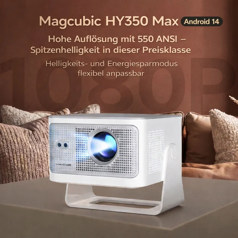Magcubic HY350 Max Full-HD-Beamer mit Android 14