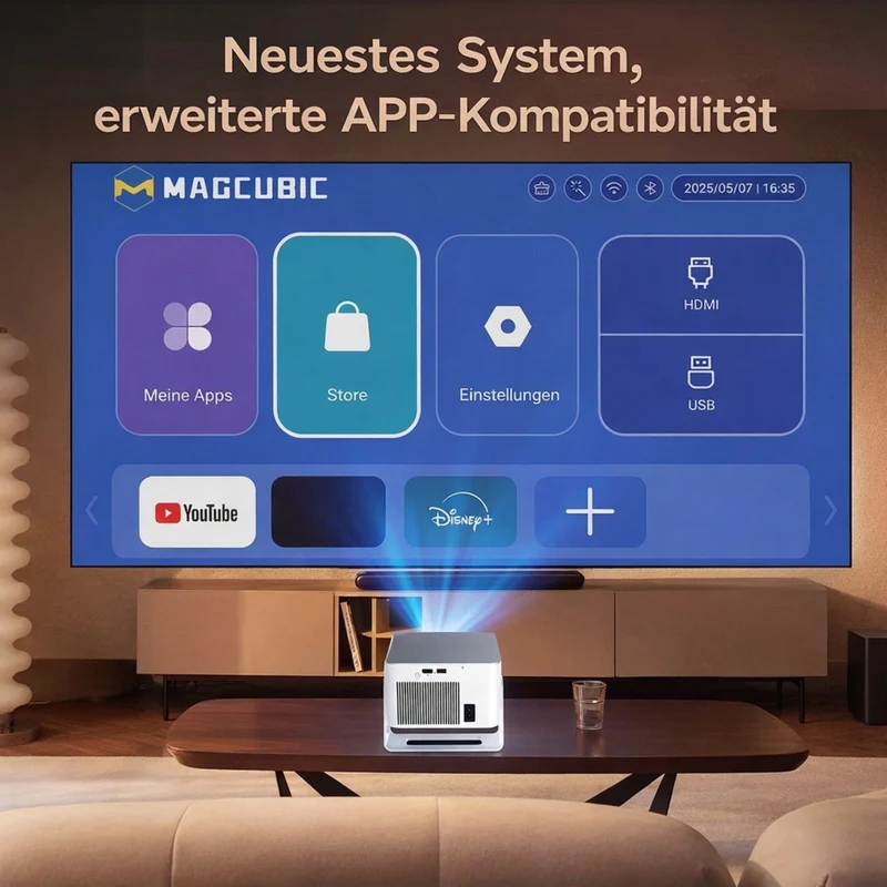 Magcubic HY350 Max Full-HD-Beamer mit Android 14