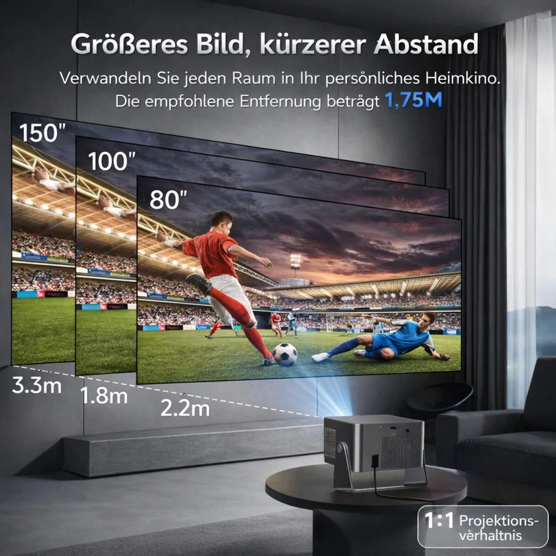 Magcubic HY350 Google TV Full-HD-Beamer