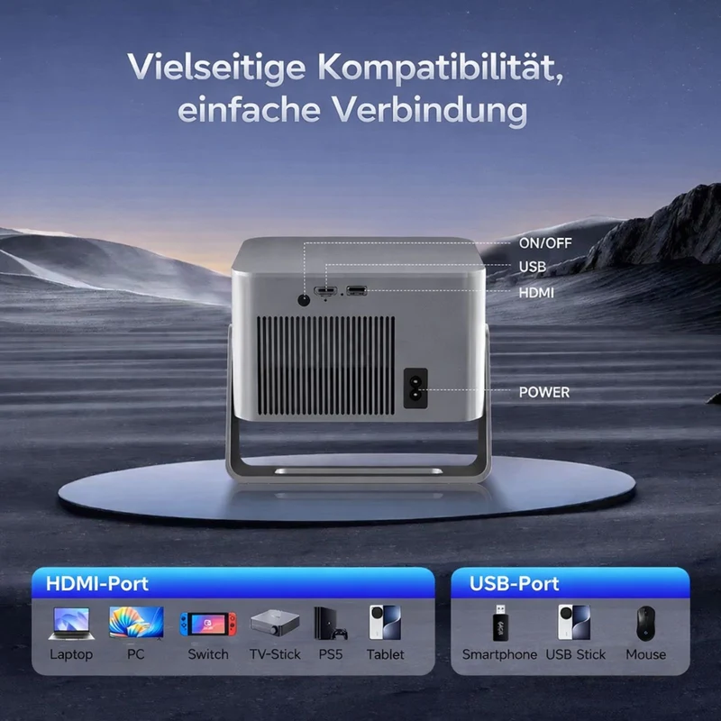 Magcubic HY350 Google TV Full-HD-Beamer