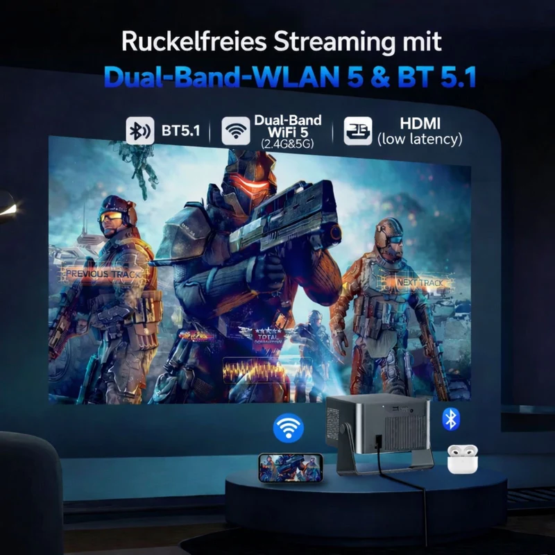 Magcubic HY350 Google TV Full-HD-Beamer