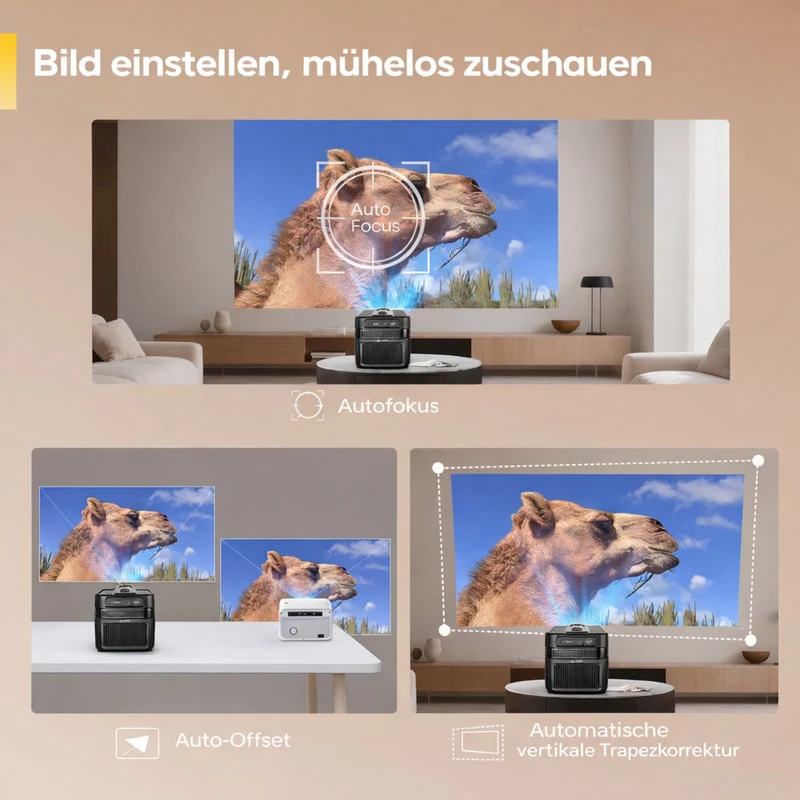 Magcubic HY450C Full-HD-Kurzdistanzbeamer mit Android 14